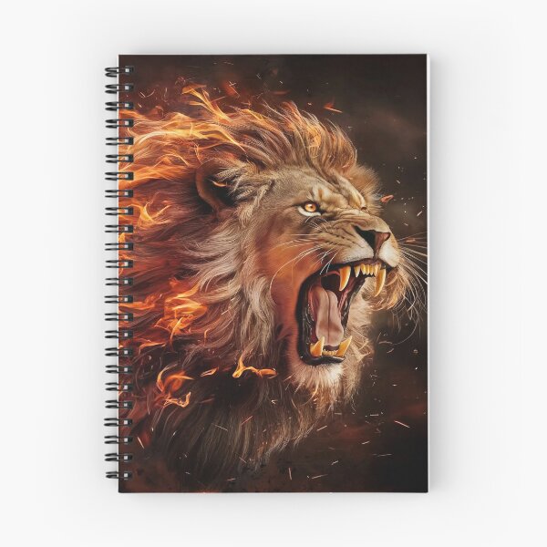 Item preview, Fierce Flaming Lion - Power and Wildness Design designed and sold by YourOnlyCorner.