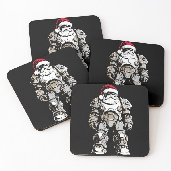 Item preview, Santa Mech Warrior - Futuristic Holiday Design designed and sold by luuuMerch.