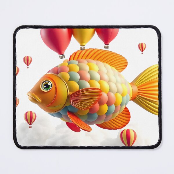 Item preview, Hotair Balloon Fish designed and sold by inkadventure.