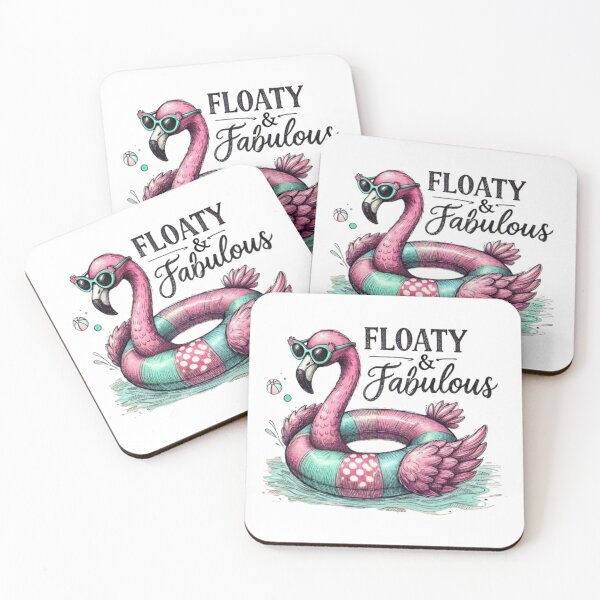 Item preview, Floaty & Fabulous - Stylish Flamingo Pool Float Design designed and sold by HopeLoom.