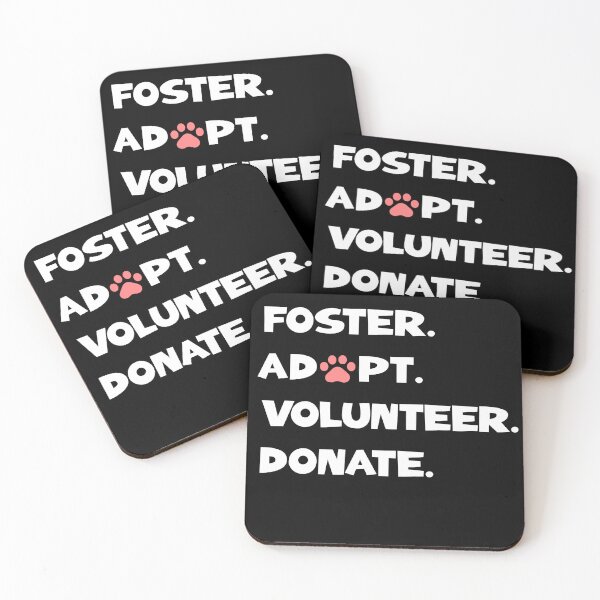 Item preview, foster adopt volunteer donate designed and sold by KaiLabsArt.