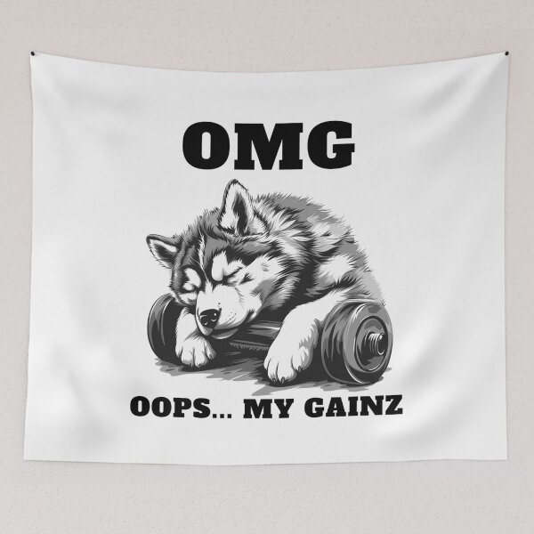 Item preview, Siberian Husky: OOPS, My Gainz! designed and sold by StoReprint1.