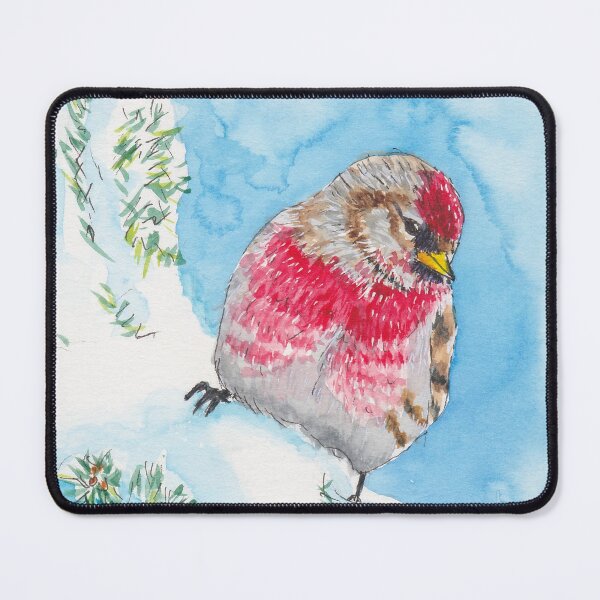 Item preview, Watercolor painting of a winter bird for christmas gifts designed and sold by iribo design.