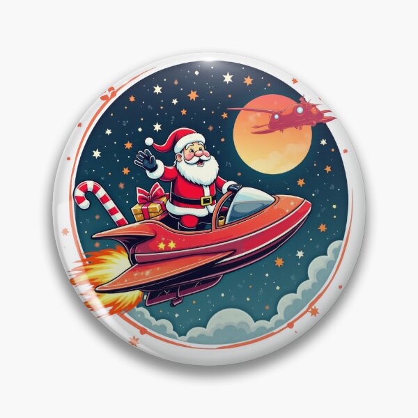 Artikelvorschau, Santas Sternenraketenfahrt – Eine kosmische Weihnachtsreise entworfen und verkauft von SakkharinT-Cad.