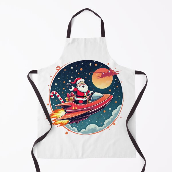 Item preview, Santa's Starry Rocket Ride - A Cosmic Christmas Journey designed and sold by SakkharinT-Cad.