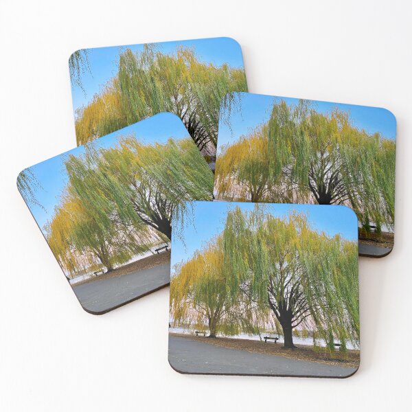 Item preview, Golden willow motion flow with pedestrians designed and sold by florencemilan.