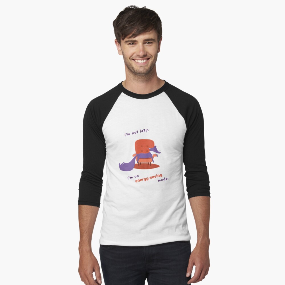 Item preview, Baseball ¾ Sleeve T-Shirt designed and sold by ItsPurpleFox.