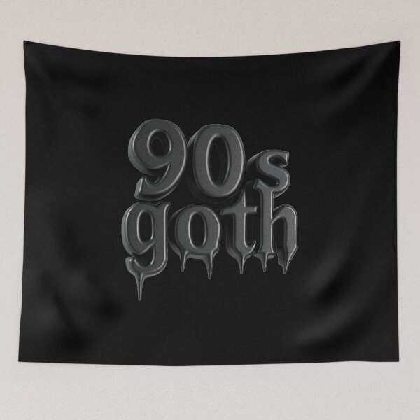 Item preview, 90s Goth, Dark 3D Font, Spooky designed and sold by Burn-Ego.