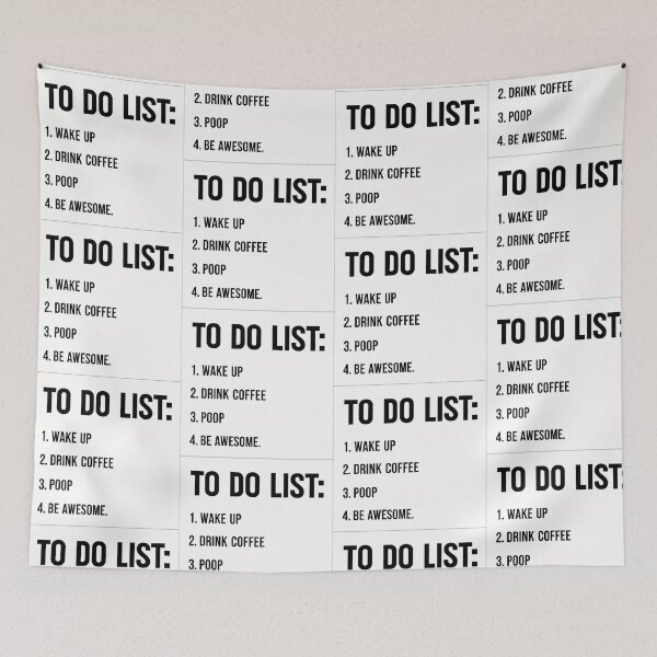 Item preview, To Do List: Coffee - Funny Meme designed and sold by Earth Nature Creations.