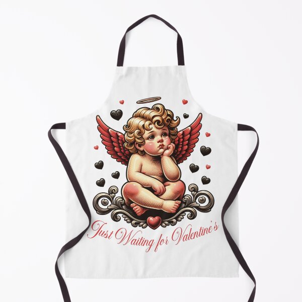 Item preview, Just Waiting for Valentine's – Funny and Cute Cupid Art designed and sold by Clinomania Art.