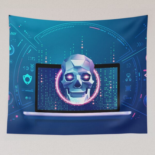 Item preview, Skull Cyber Attack designed and sold by NiamLab.