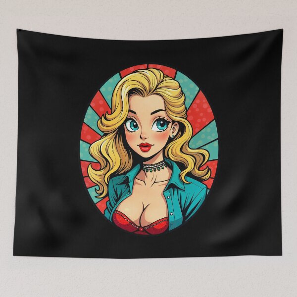 Item preview, Cute Classic Vintage Style Anime Girl designed and sold by TheArtOfPat.