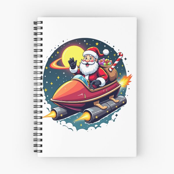 Item preview, Santa’s Galactic Ride - A Festive Journey Through Space designed and sold by SakkharinT-Cad.
