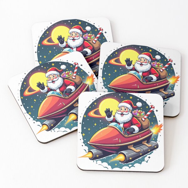 Item preview, Santa’s Galactic Ride - A Festive Journey Through Space designed and sold by SakkharinT-Cad.