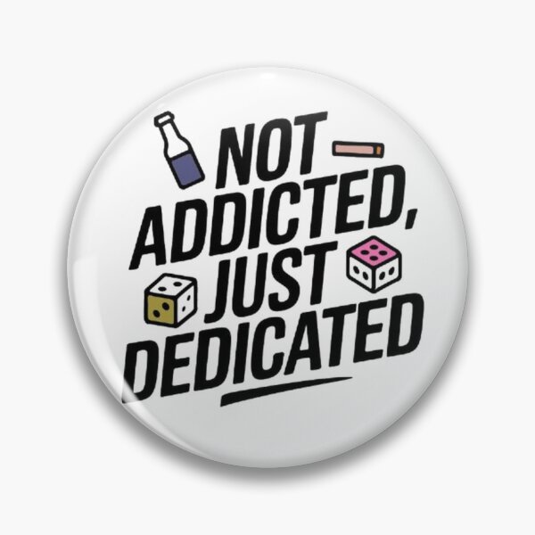 Item preview,  Not Addicted Just Dedicated Funny Saying Quote Mens Boys  designed and sold by SztylishDesigns.