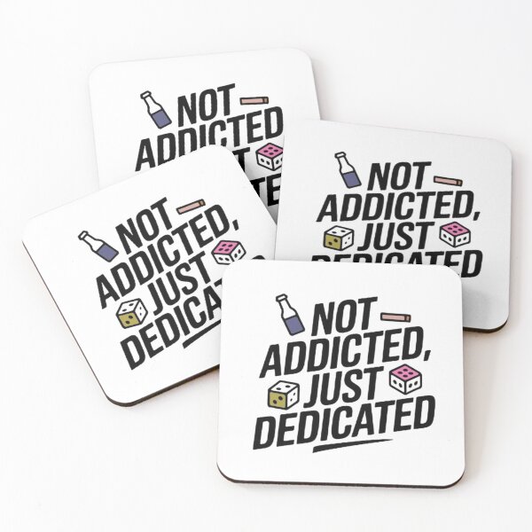 Item preview,  Not Addicted Just Dedicated Funny Saying Quote Mens Boys  designed and sold by SztylishDesigns.