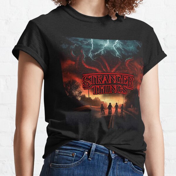 Vista previa del artículo con la obra «Stranger Things: Viaje a la oscuridad», diseñado y vendido por GiftPantheon.