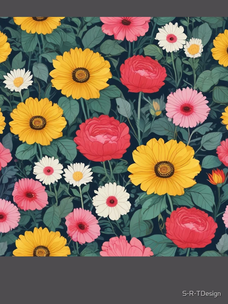 Thumbnail 6 of 6, Premium Oversized Hoodie, Flower pattern designed and sold by S-R-TDesign.