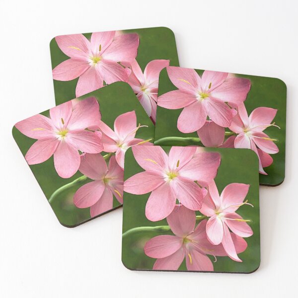 Item preview,  two pink roses green background oil painting designed and sold by AA-designstore.
