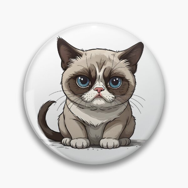 Item preview, Cartoon grumpy cat designed and sold by naatala.