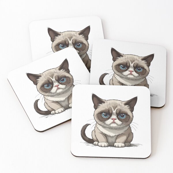 Item preview, Cartoon grumpy cat designed and sold by naatala.