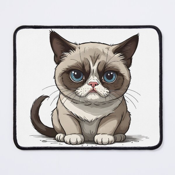Item preview, Cartoon grumpy cat designed and sold by naatala.