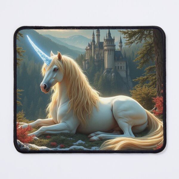 Item preview, Golden Unicorn Frozen Forest Enchanted Castle 2 designed and sold by Fantasy Horseys.