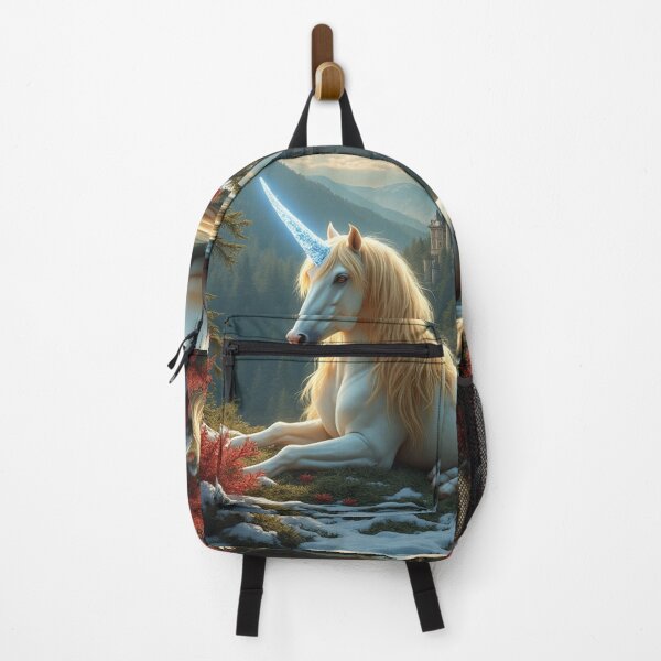Item preview, Golden Unicorn Frozen Forest Enchanted Castle 2 designed and sold by Fantasy Horseys.