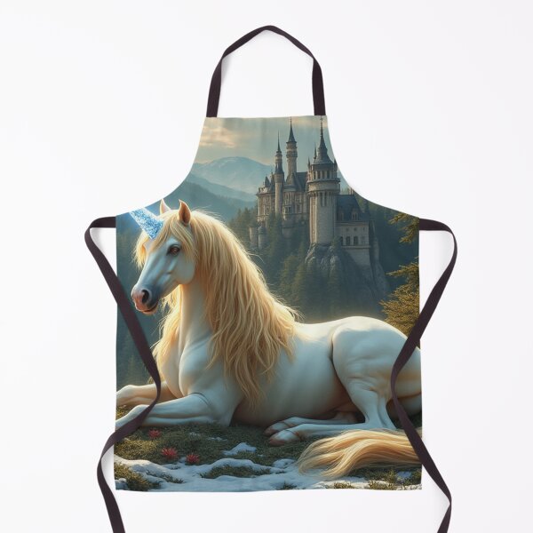 Item preview, Golden Unicorn Frozen Forest Enchanted Castle 2 designed and sold by Fantasy Horseys.