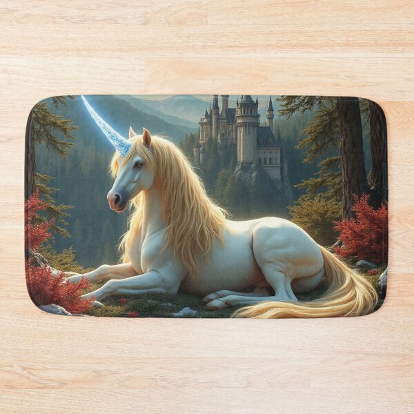 Item preview, Golden Unicorn Frozen Forest Enchanted Castle 2 designed and sold by Fantasy Horseys.