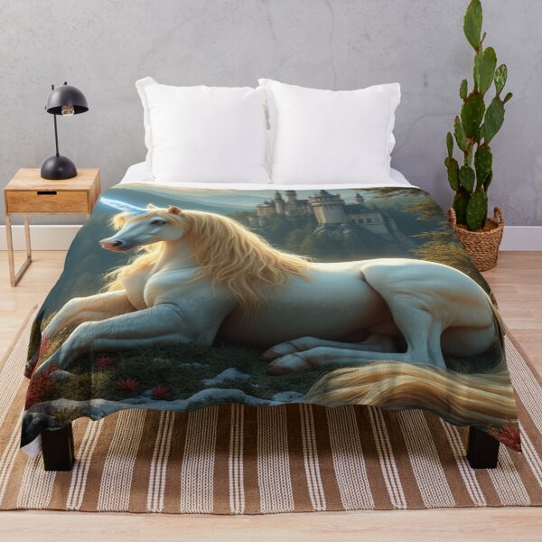 Item preview, Golden Unicorn Frozen Forest Enchanted Castle 2 designed and sold by Fantasy Horseys.