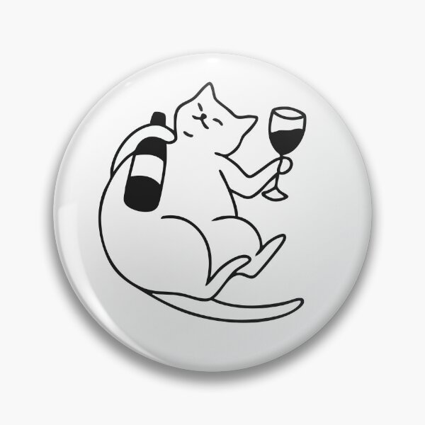 Item preview, Funny cat with wine designed and sold by OceanStudio224.
