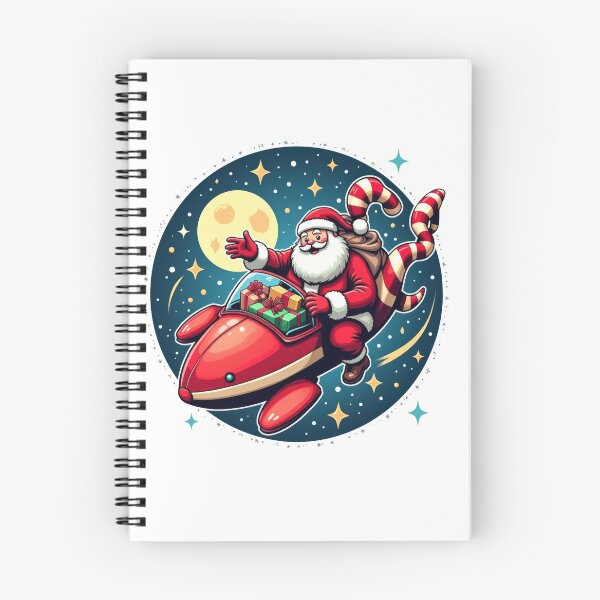 Item preview, Santa’s Candy Cane Rocket - A Magical Space Adventure designed and sold by SakkharinT-Cad.