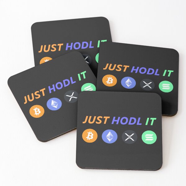 Item preview, Just HODL It - Multi Crypto Art designed and sold by cabana.space.