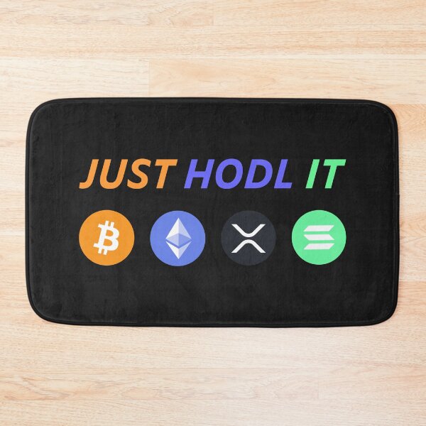 Item preview, Just HODL It - Multi Crypto Art designed and sold by cabana.space.