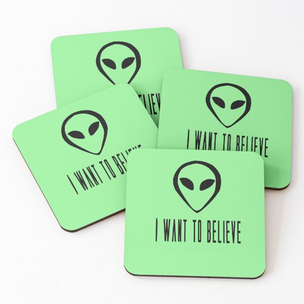 Item preview, I want to believe - x-files  alien sci-fi spaceship - alien head designed and sold by RainbowDoveShop.