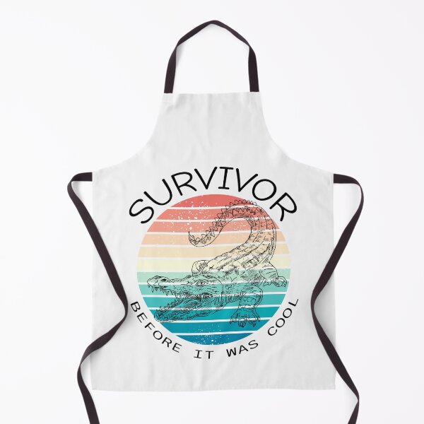 Item preview, Survivor Before It Was Cool, Dynamic Crocodile Framed by Sunset Colors designed and sold by SplashTastic.