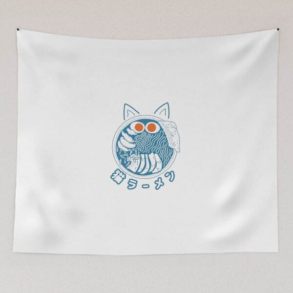 Item preview, cat ramen japanese ramen funny cat designed and sold by Wallart craft.
