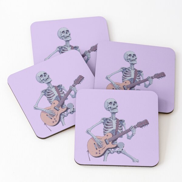 Item preview, Grinning Skeletal Strummer Pastel Lavender designed and sold by ShroomForge.