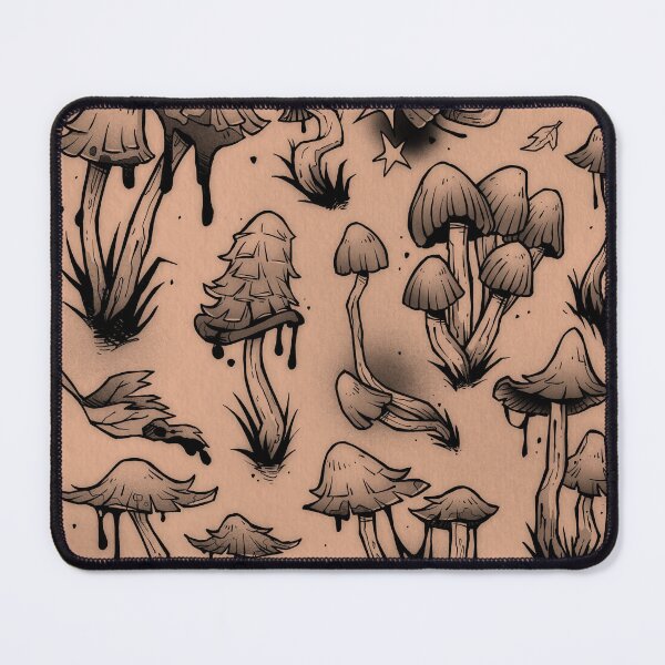 Item preview, Inky cap mushroom doodles  designed and sold by cinnamon-buns.