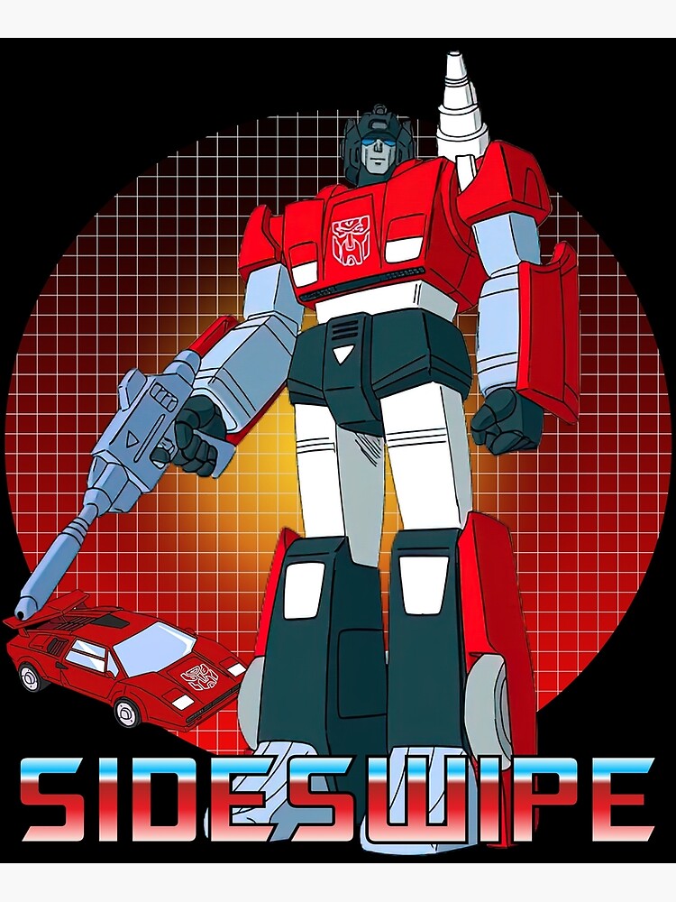 sideswipe サイドスワイプ PROGEER プラポスター 看板 広告 Sideswipe Autobot Transformer G1