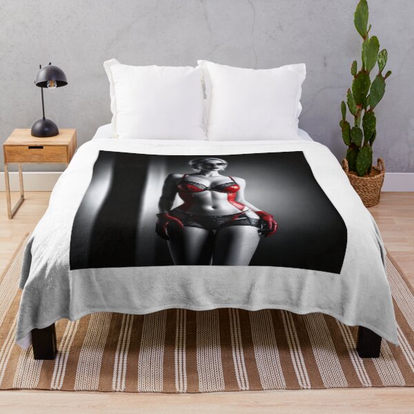Item preview, Gorgeous woman, blonde, sexy, black, red, BDSM fetish designed and sold by Dan9010.
