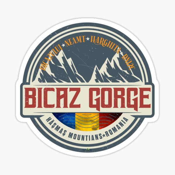 Item preview, Bicaz Gorge Romania Sticker T-Shirt 01 designed and sold by OuterShellUK.