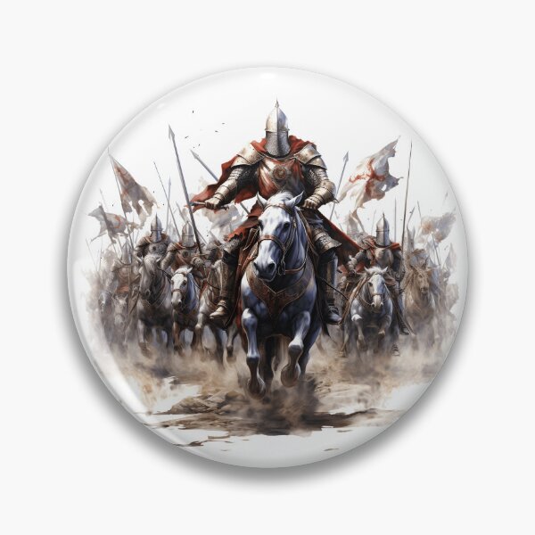 Item preview, Templar Knights on horses designed and sold by ArmorOfGodStore.