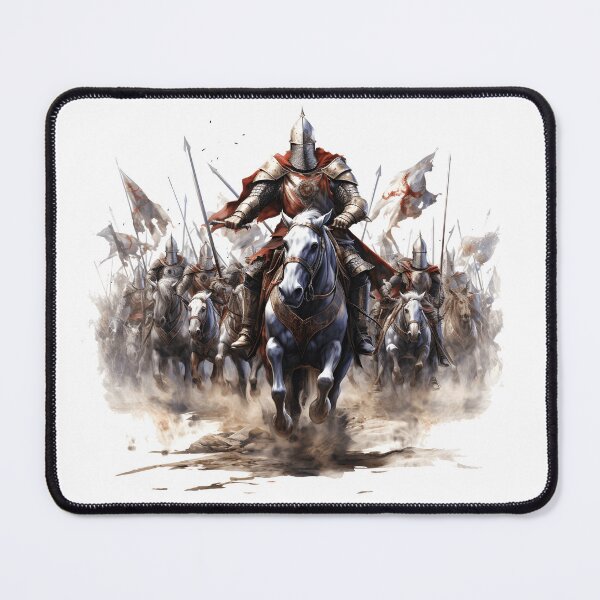 Item preview, Templar Knights on horses designed and sold by ArmorOfGodStore.