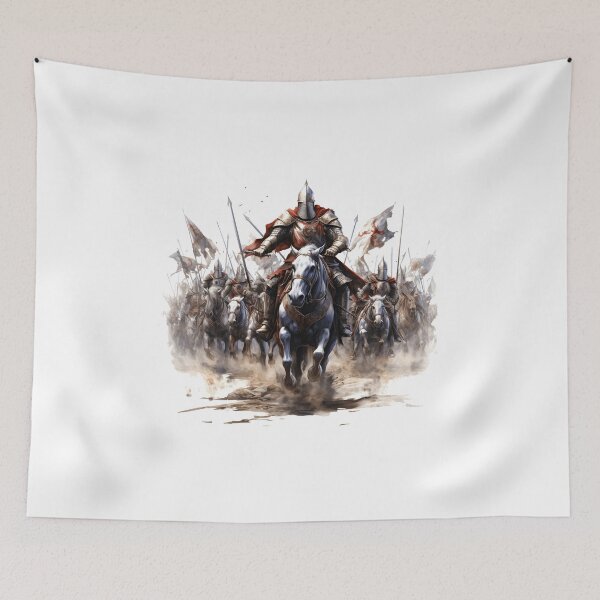 Item preview, Templar Knights on horses designed and sold by ArmorOfGodStore.