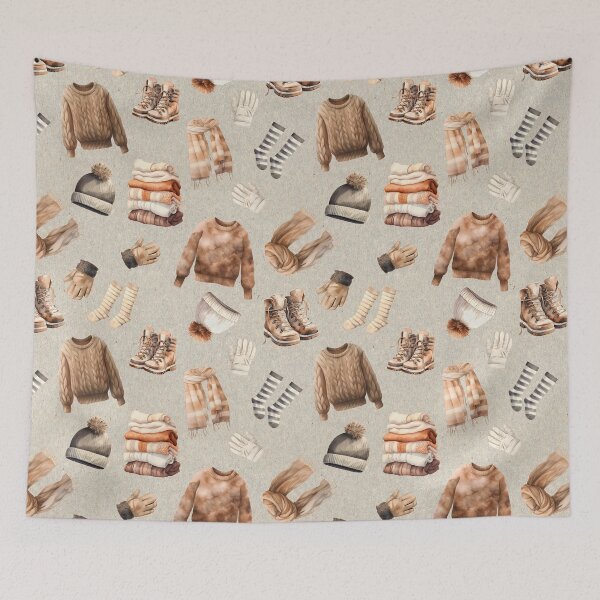 Item preview, Winter fashion style pattern seamless | repeat pattern designed and sold by Katarzyna Dembek.