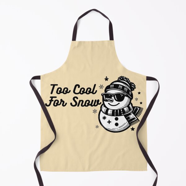 Item preview, Too Cool for Snow - Winter Snowman Humor Design designed and sold by Dantin.