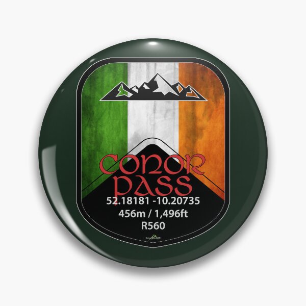Item preview, Conor Pass Ireland Motorcycle Sticker T-Shirt 02 designed and sold by OuterShellUK.