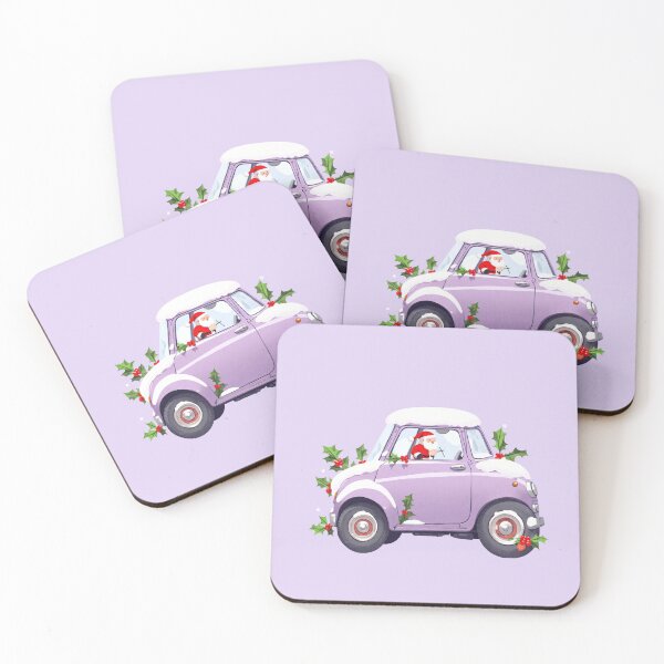 Item preview, Santa's Kawaii Minimalistic Ride Winter Wonderland Drive designed and sold by kahida.